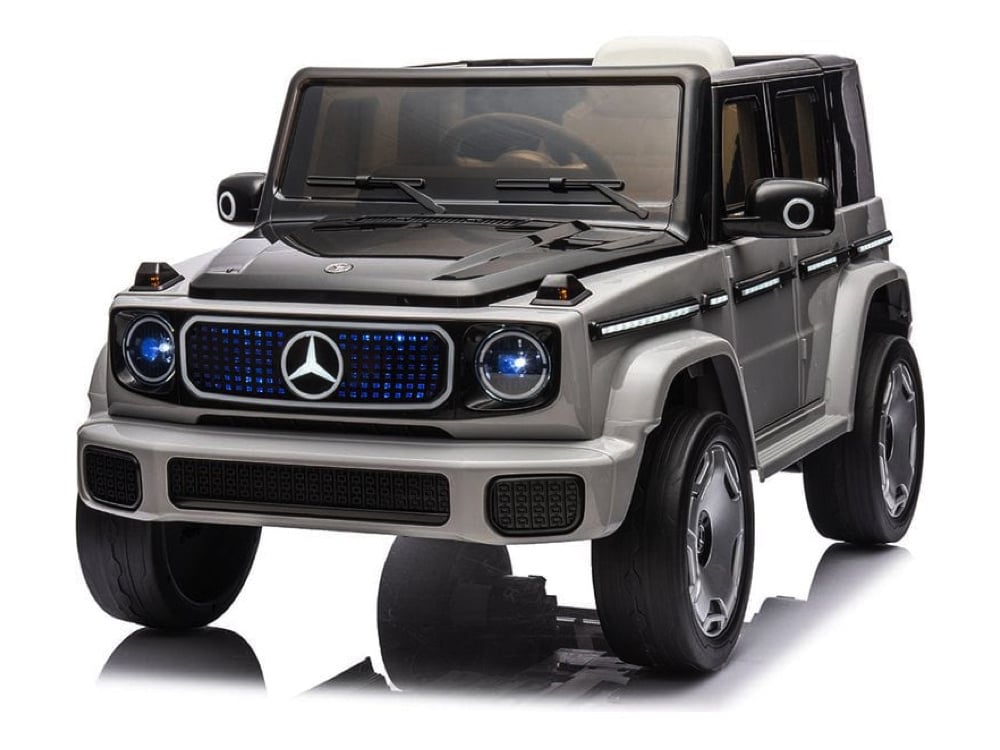 jj2088-mercedes-eqg-12v-elektrische-kinder-voertui.jpg Mercedes Benz Eqg, 12 Volt Electric Children's Car With Rubber Tires, Leather Seat And More! - Slika 1