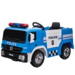 Police Truck 12V Electric Ride On Truck Blue