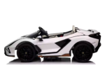Lamborghini Sian, 24 Volt Electric Children's Car With Rubber Tires, Leather Seat And More - Slika 3