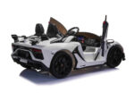 Lamborghini Aventador, 2-Seater 24 Volt Electric Children's Car With Rubber Tires, Leather Seat! - Slika 2