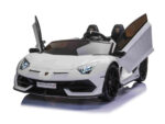 Lamborghini Aventador, 2-Seater 24 Volt Electric Children's Car With Rubber Tires, Leather Seat! - Slika 3