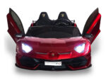 Lamborghini Aventador, 2-Seater 24 Volt Electric Children's Car With Rubber Tires, Leather Seat! - Slika 3