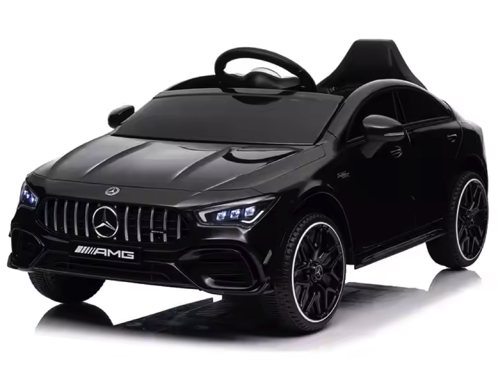 xmx628-black-mercedes-cla-ride-on-kinderauto-1-1.png Mercedes Cla 45 S Amg Electric Kids Car 12 Volt Electric Kids Car With Rubber Tires, Leather Seat And More! - Slika 1